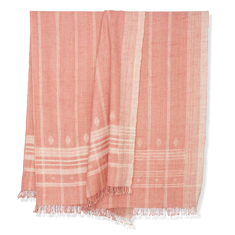 Couvre-lit indien original en rose