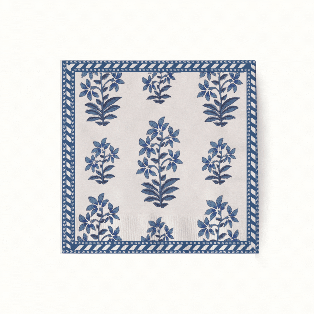 Peter Dunham + Hudson Grace Blue Fez et Shani, lot de 50 serviettes à cocktail