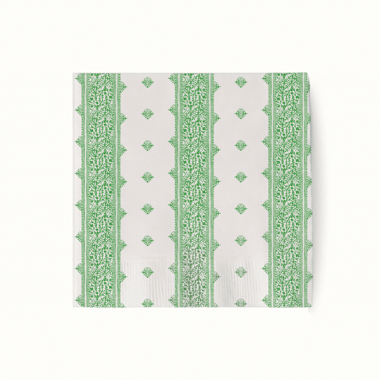 Serviettes à cocktail Peter Dunham + Hudson Grace Green Fig et Fez, lot de 50