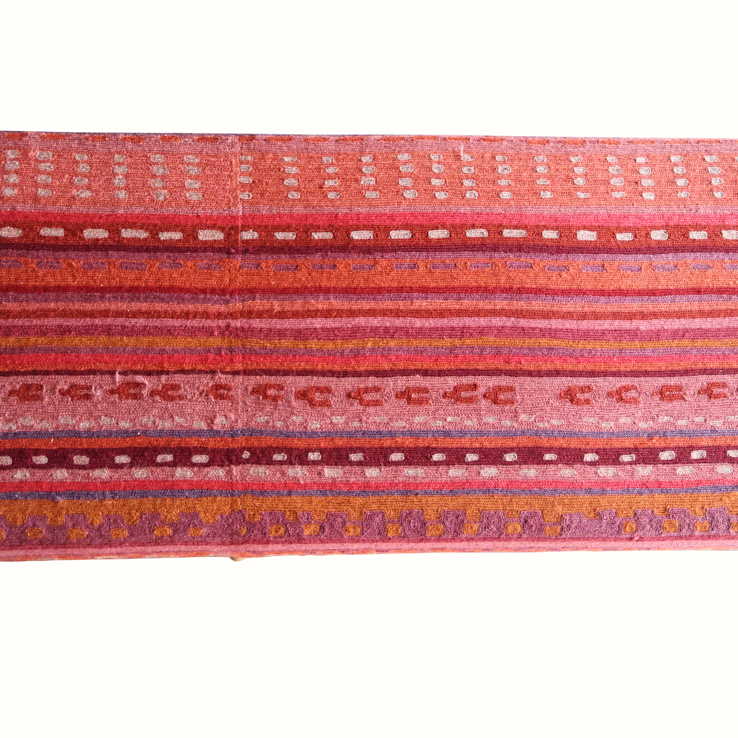Banc Madison en textile de laine vintage