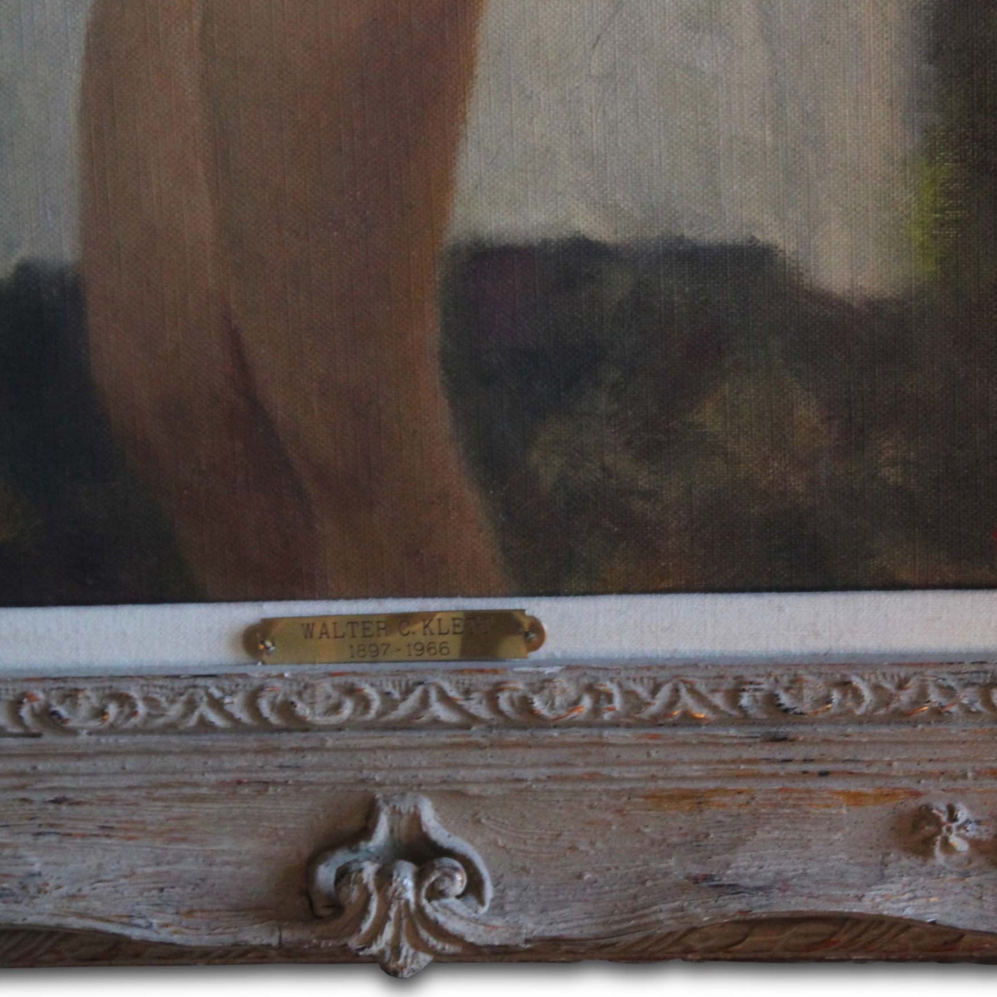Peinture à l'huile nue de Walter Klett