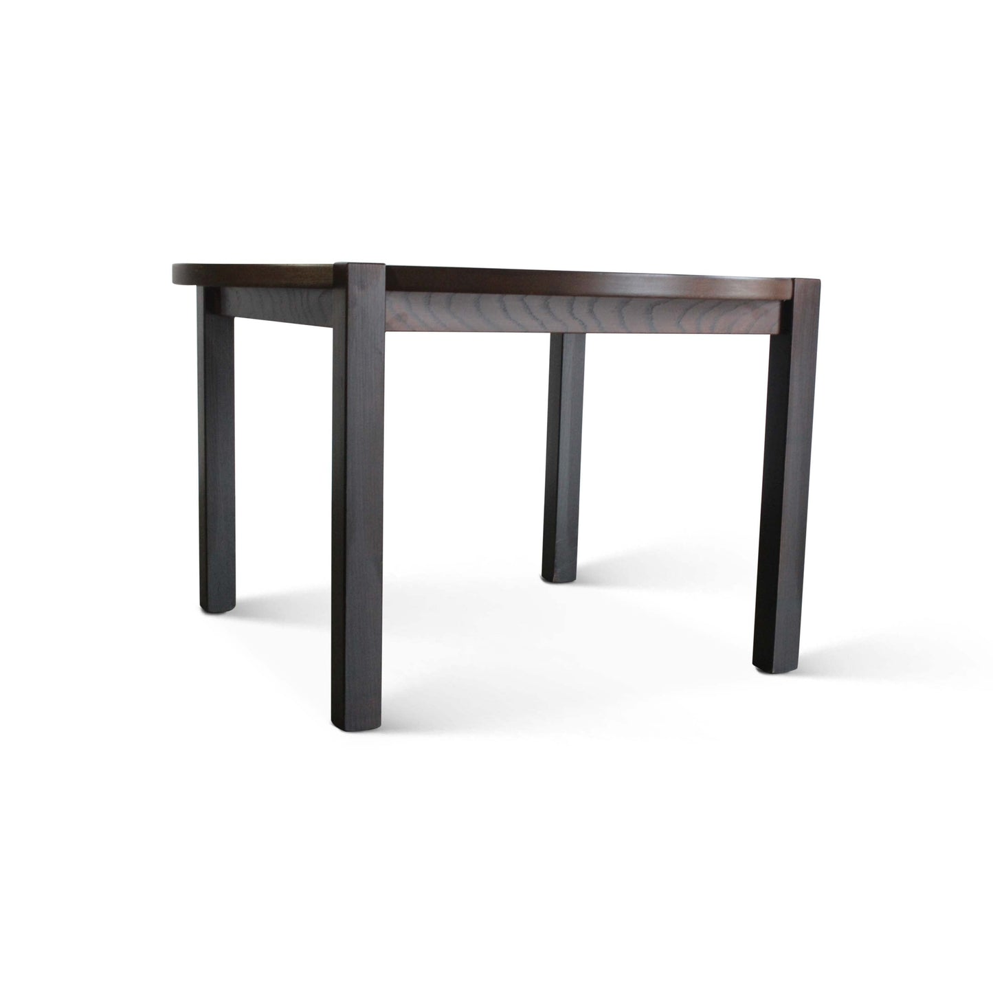 Table ronde danoise vintage en chêne et carrelage