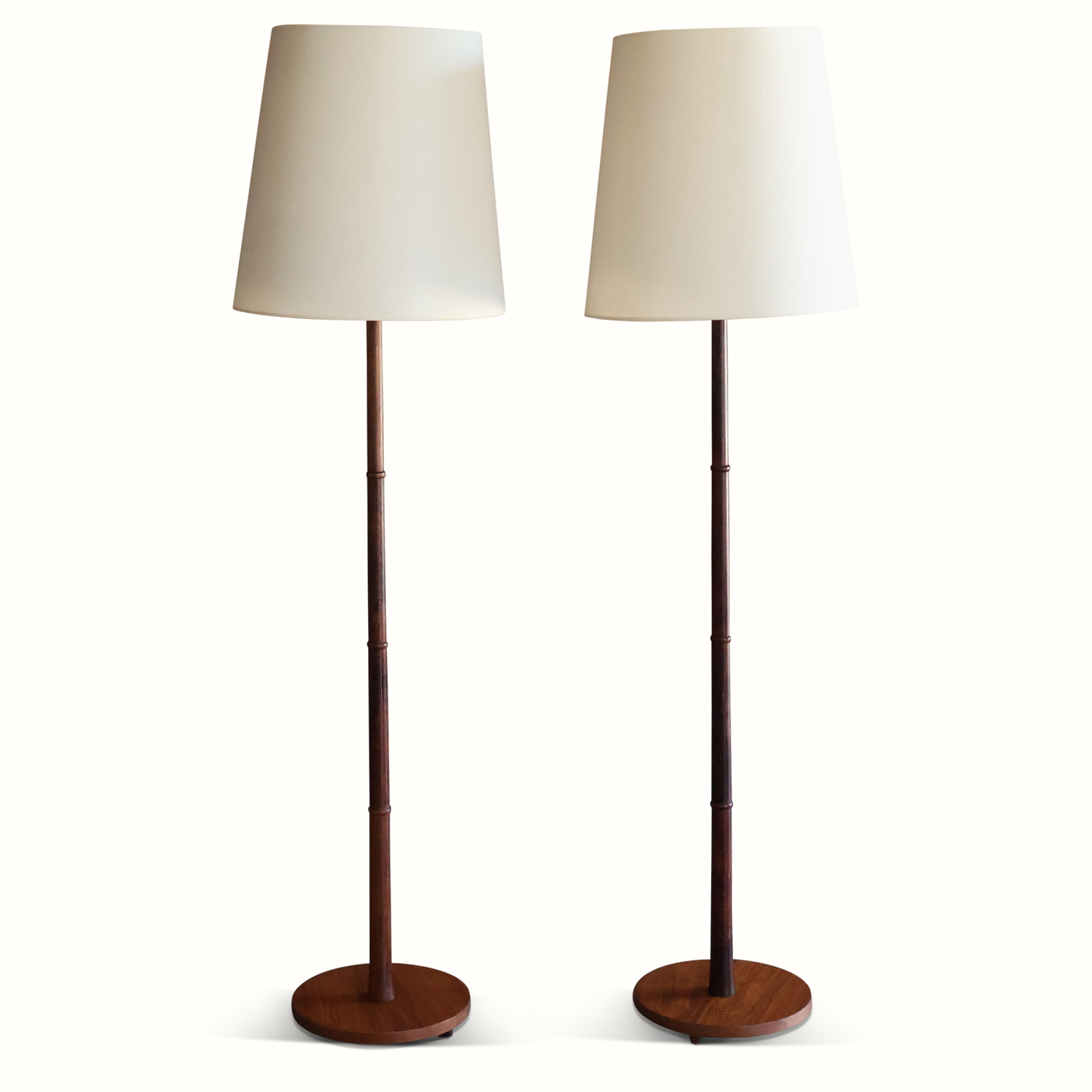 Lampadaires danois en palissandre