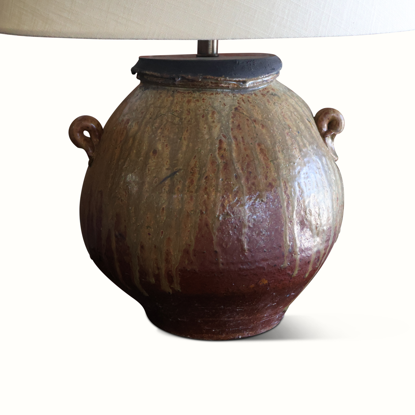 Lampe de poterie d'atelier en céramique