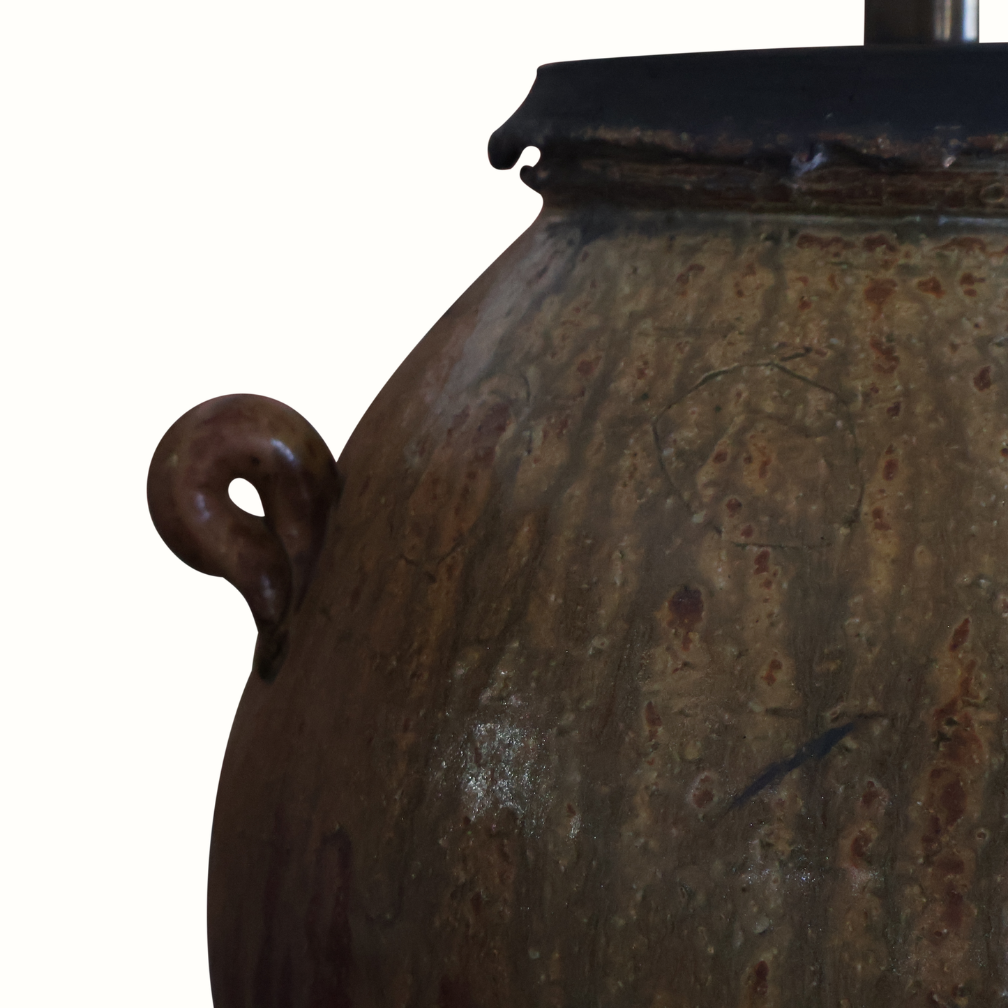 Lampe de poterie d'atelier en céramique