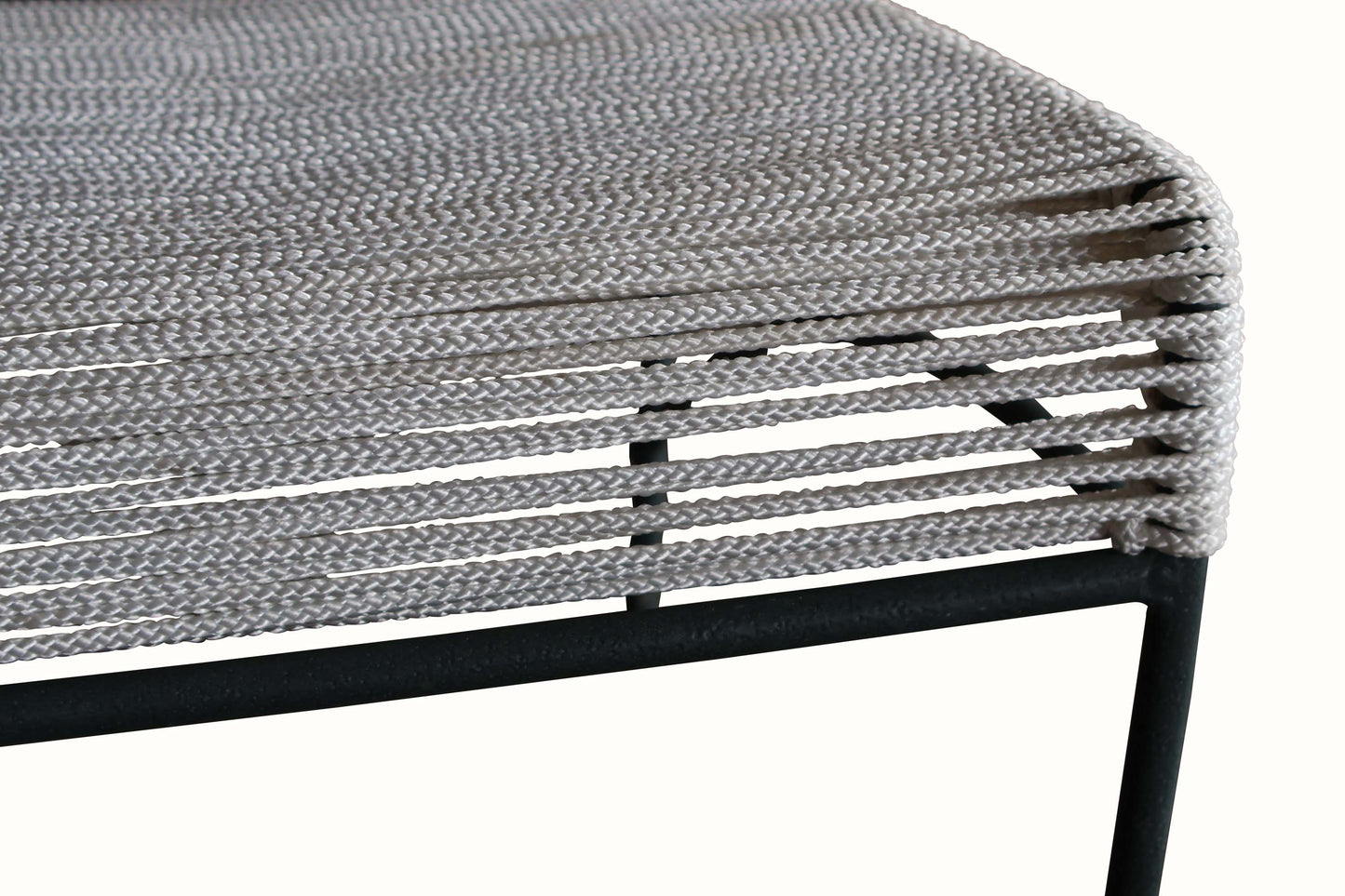 Paire de chaises de patio des années 1960 avec cordon en coton