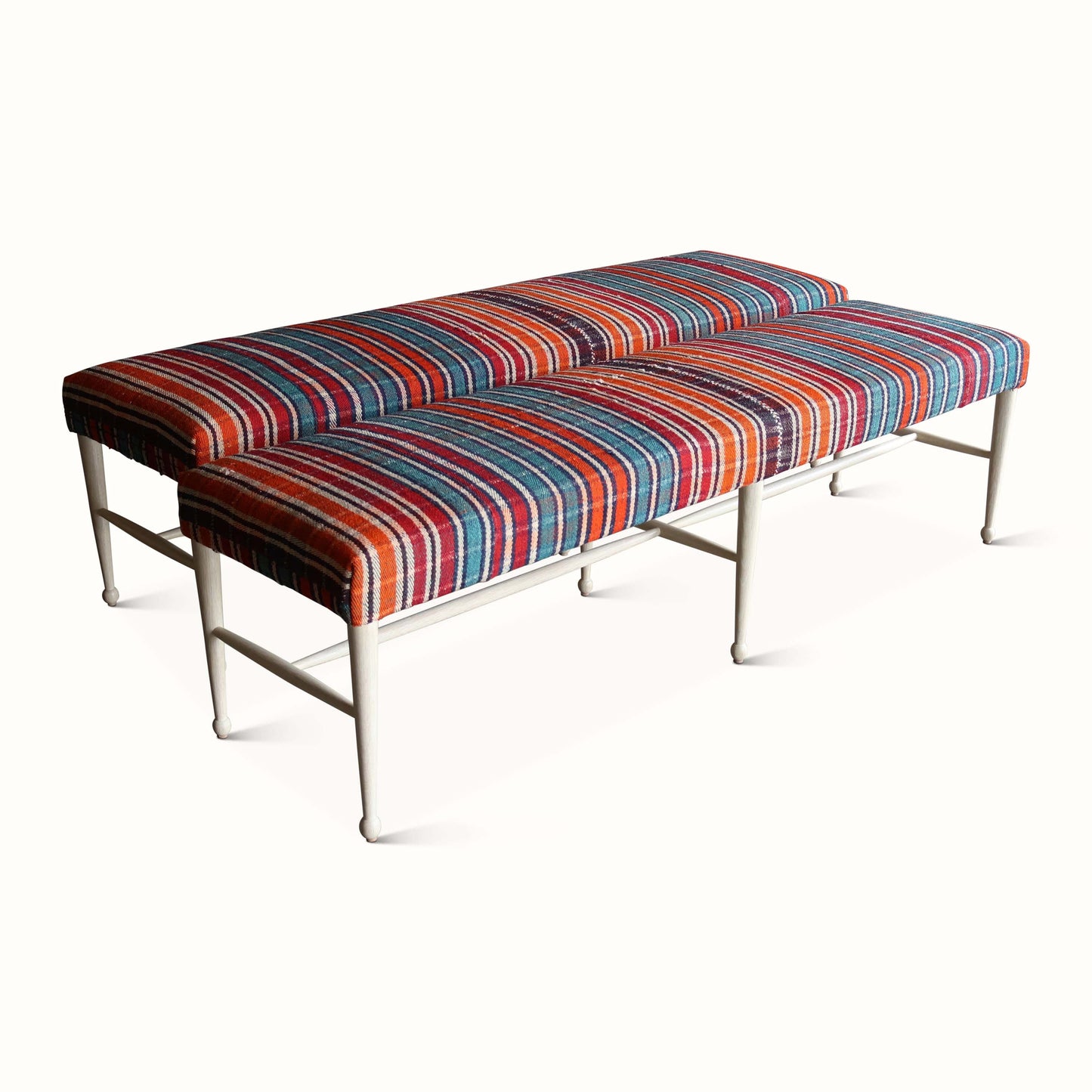 Banc Madison en kilim persan Jajim vintage