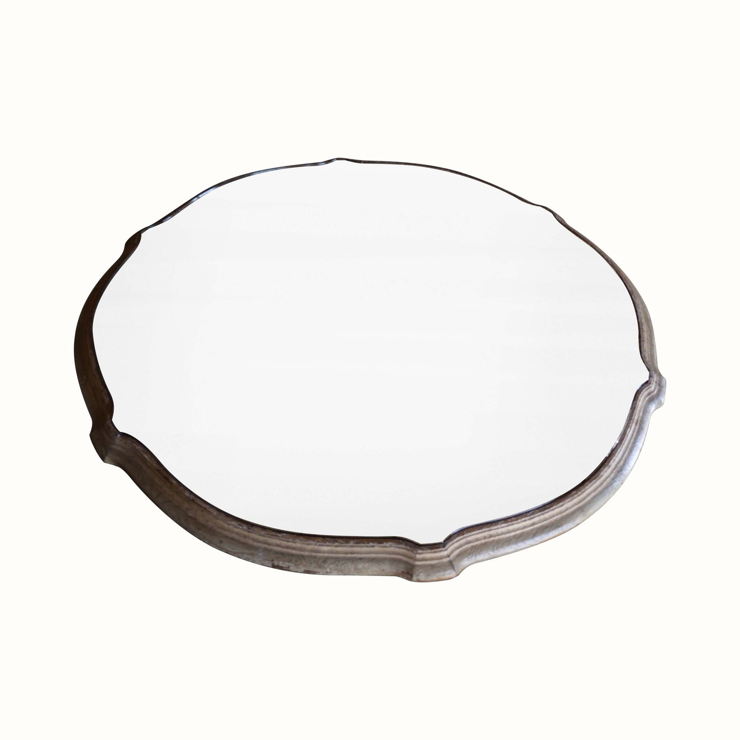 Table centrale en miroir de style rococo italien du XIXe siècle