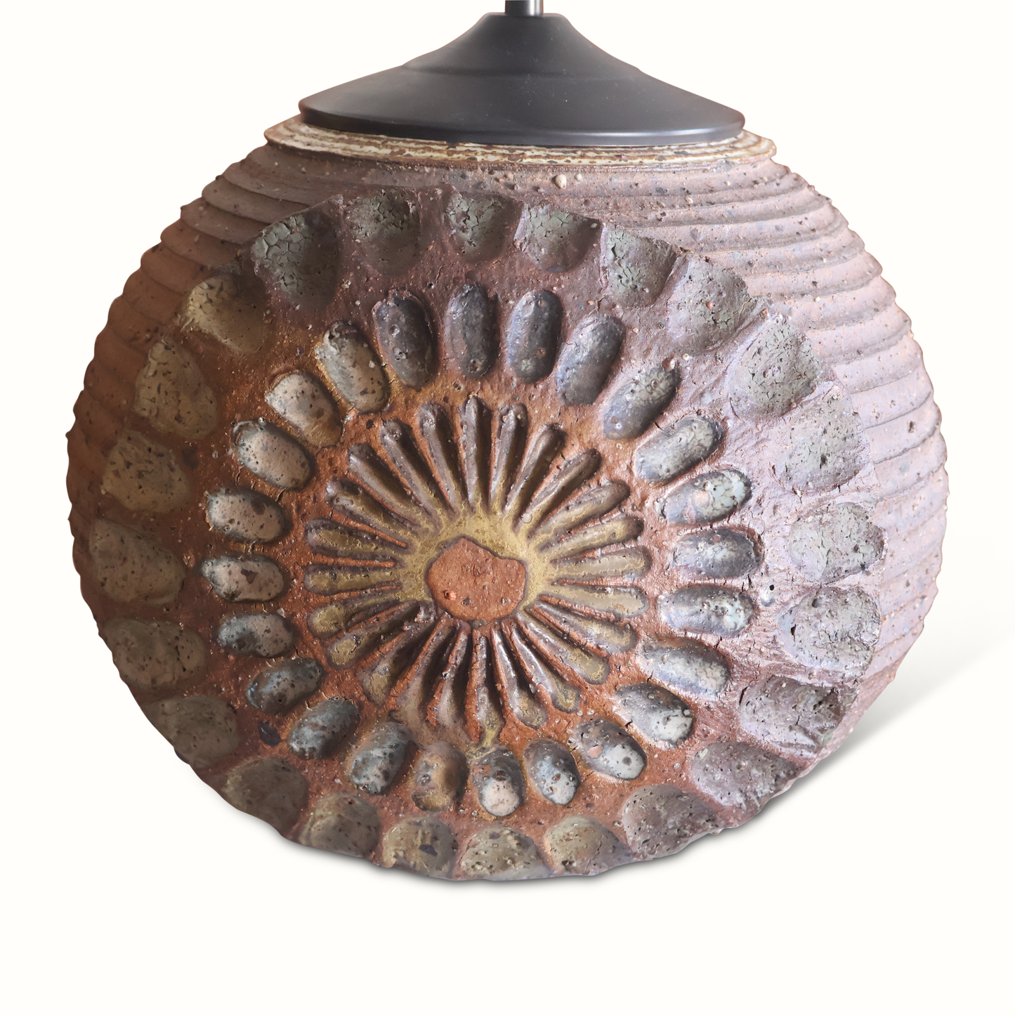 Lampe en poterie d'atelier des années 1960 par Jeff Borden