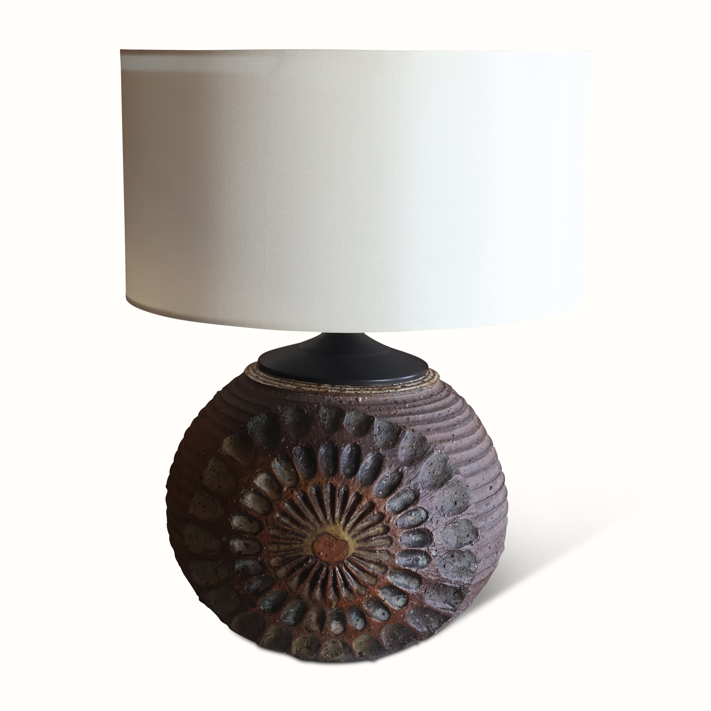Lampe en poterie d'atelier des années 1960 par Jeff Borden
