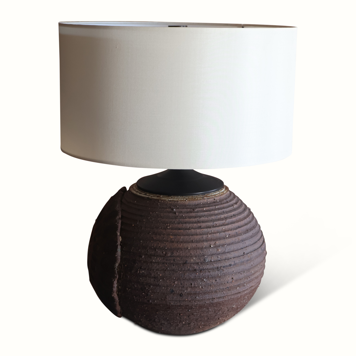 Lampe en poterie d'atelier des années 1960 par Jeff Borden