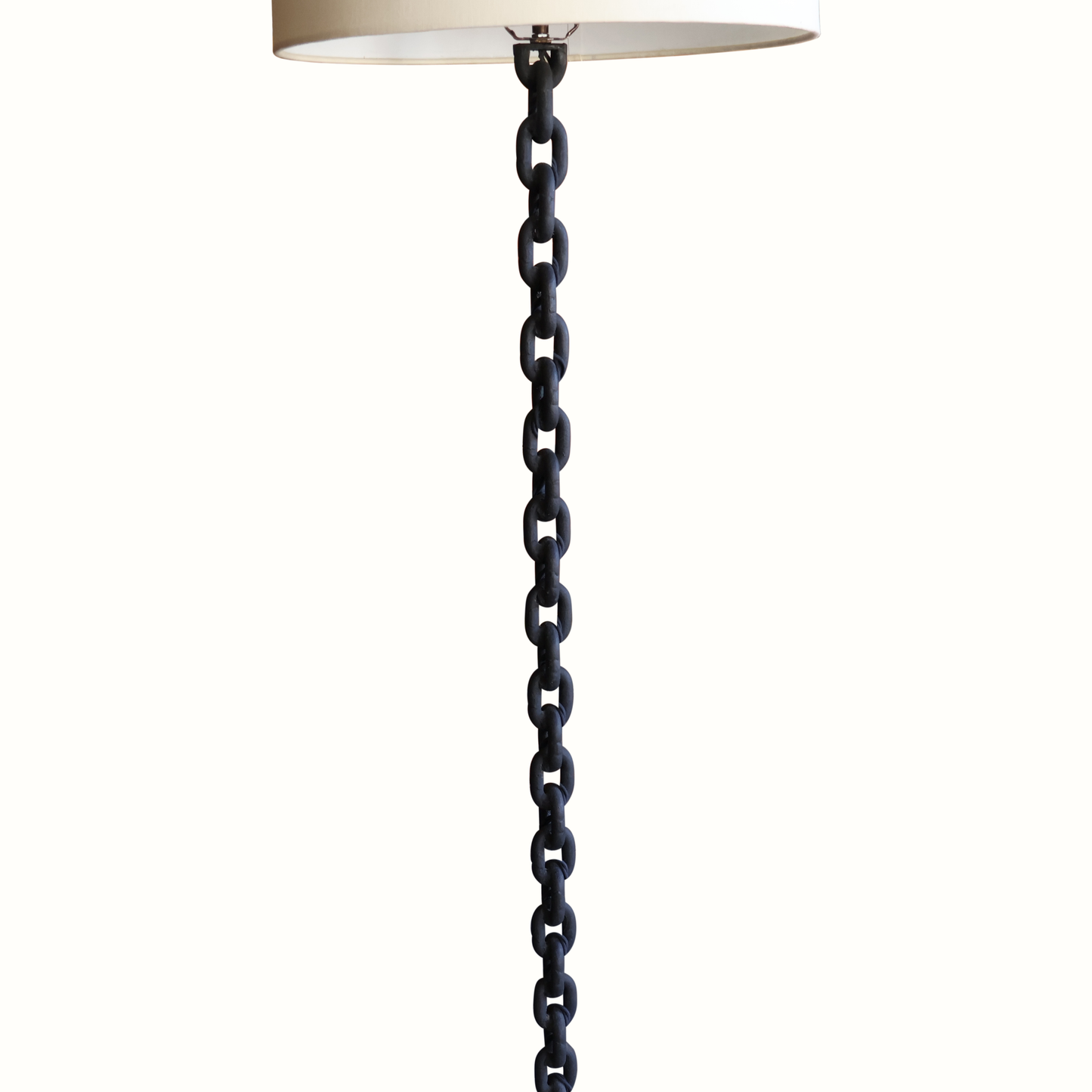 Lampadaire français à chaîne en fer des années 1950