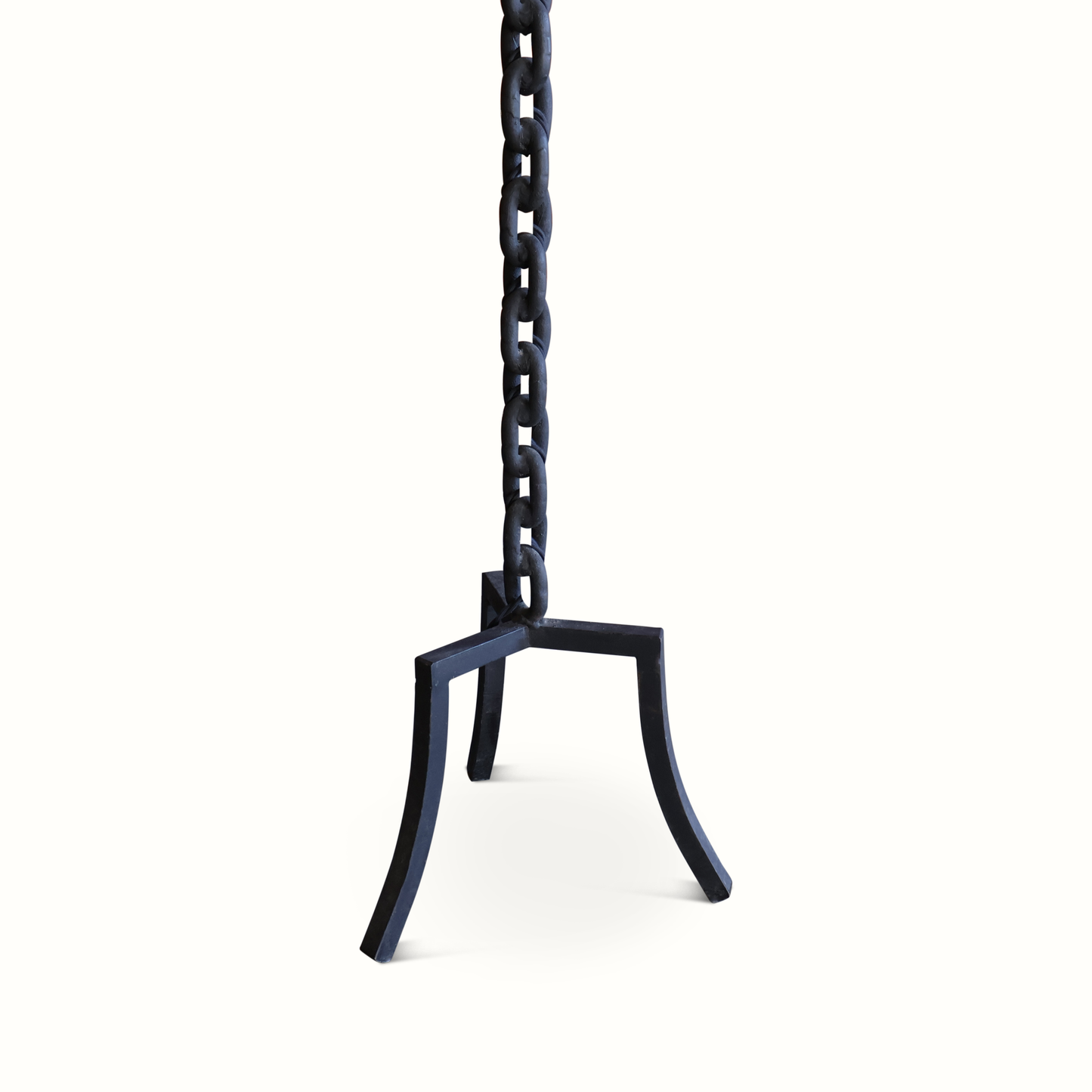 Lampadaire français à chaîne en fer des années 1950