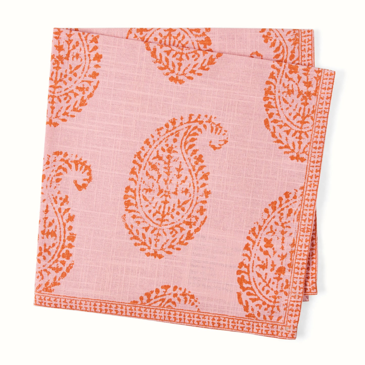 Serviette de table imprimée cachemire rose Grace de Peter Dunham + Hudson