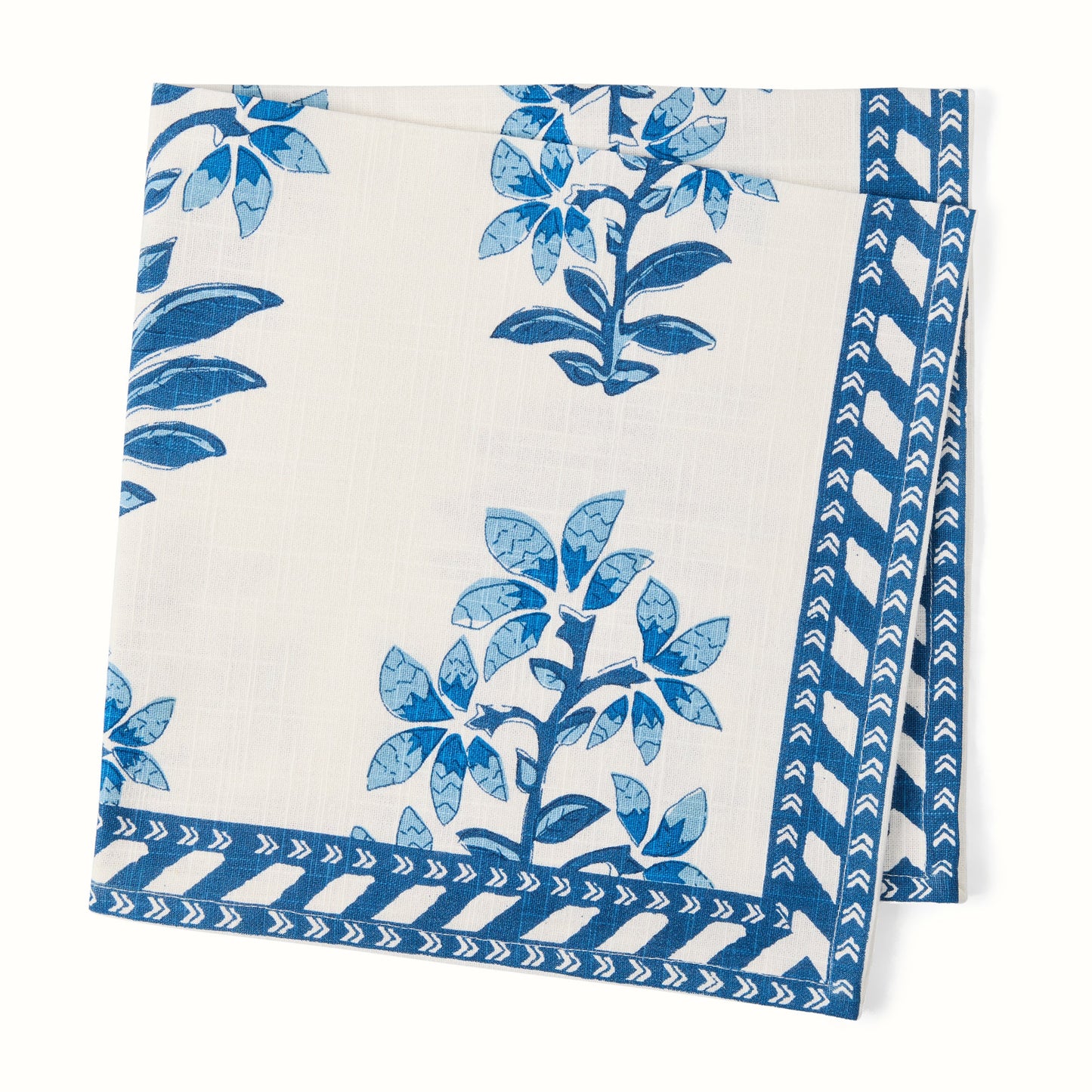 Serviette à imprimé floral Grace Blue Shani de Peter Dunham + Hudson