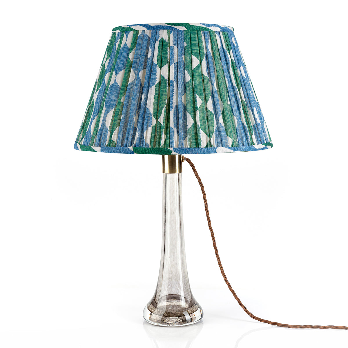 Abat-jour Fermoie en Whittle bleu et vert