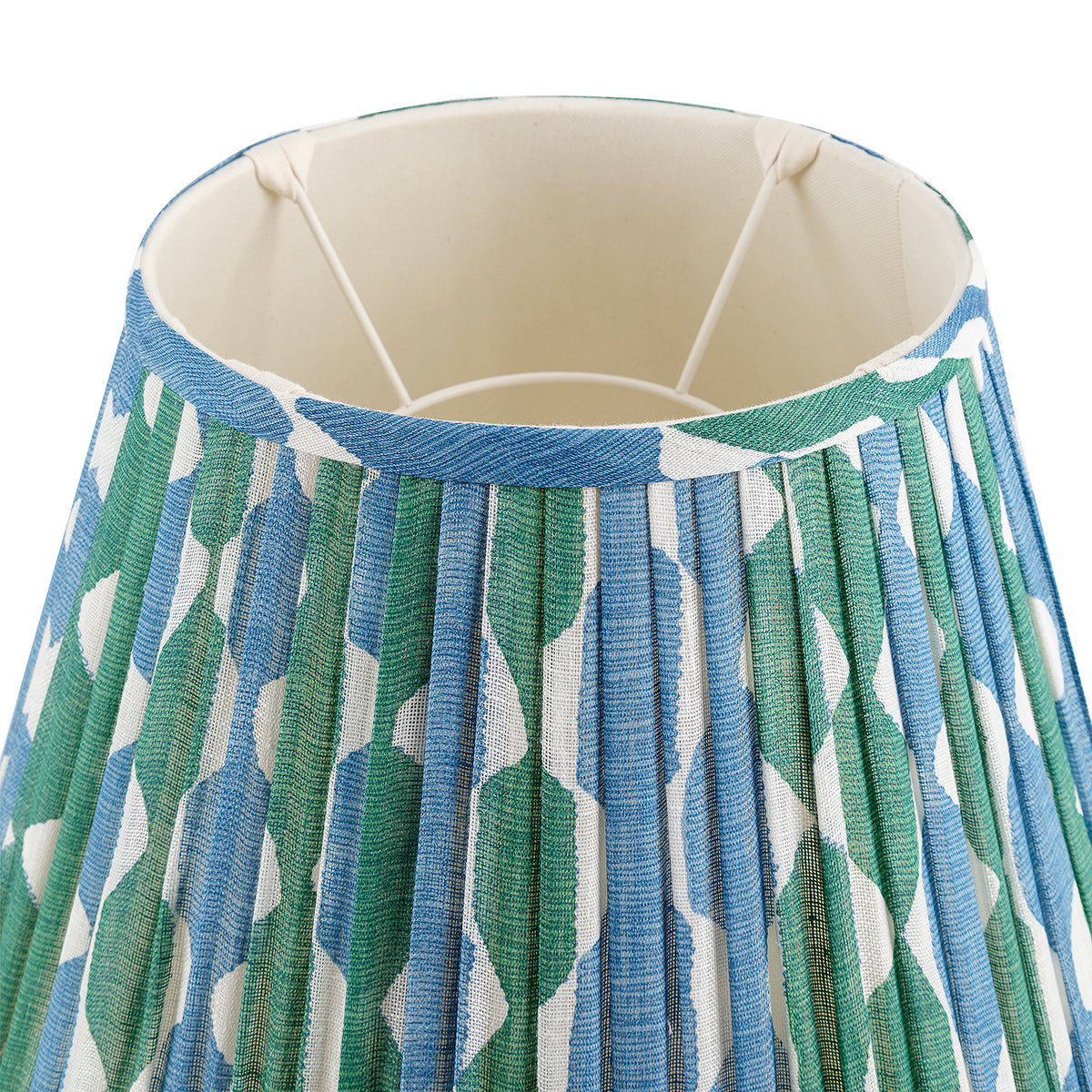 Abat-jour Fermoie en Whittle bleu et vert