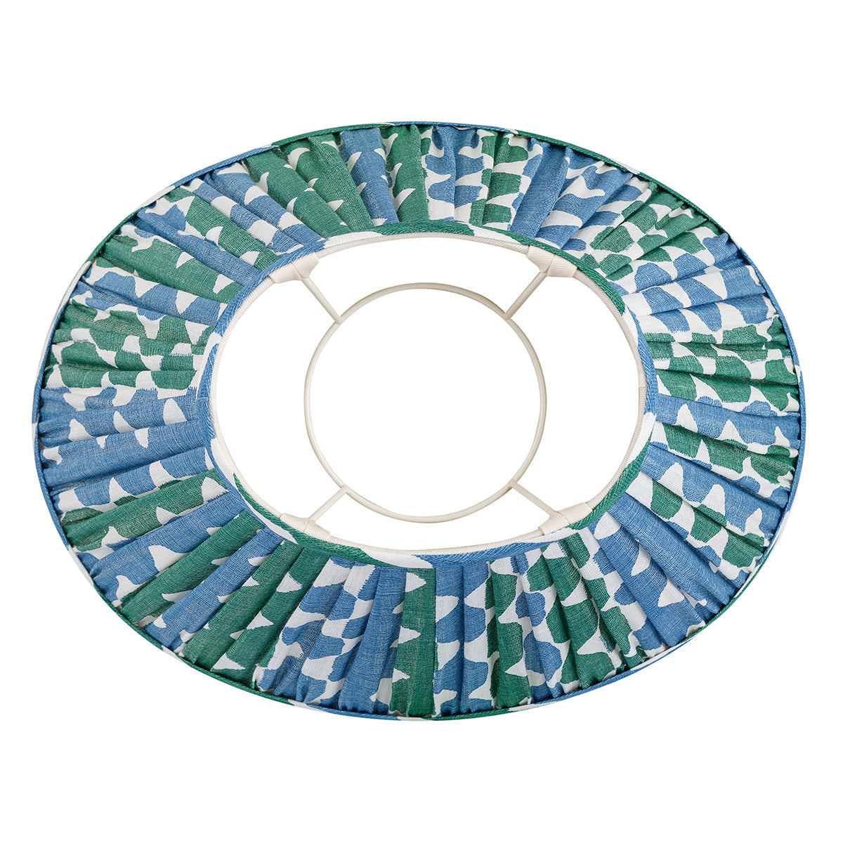 Abat-jour Fermoie en Whittle bleu et vert