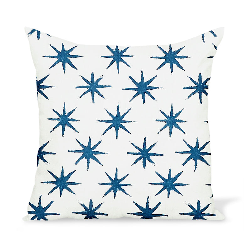 Coussin d'extérieur Starstruck indigo de Peter Dunham Textiles