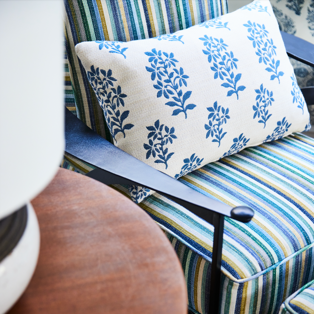 Fauteuil et ottoman en fer par John Salterini