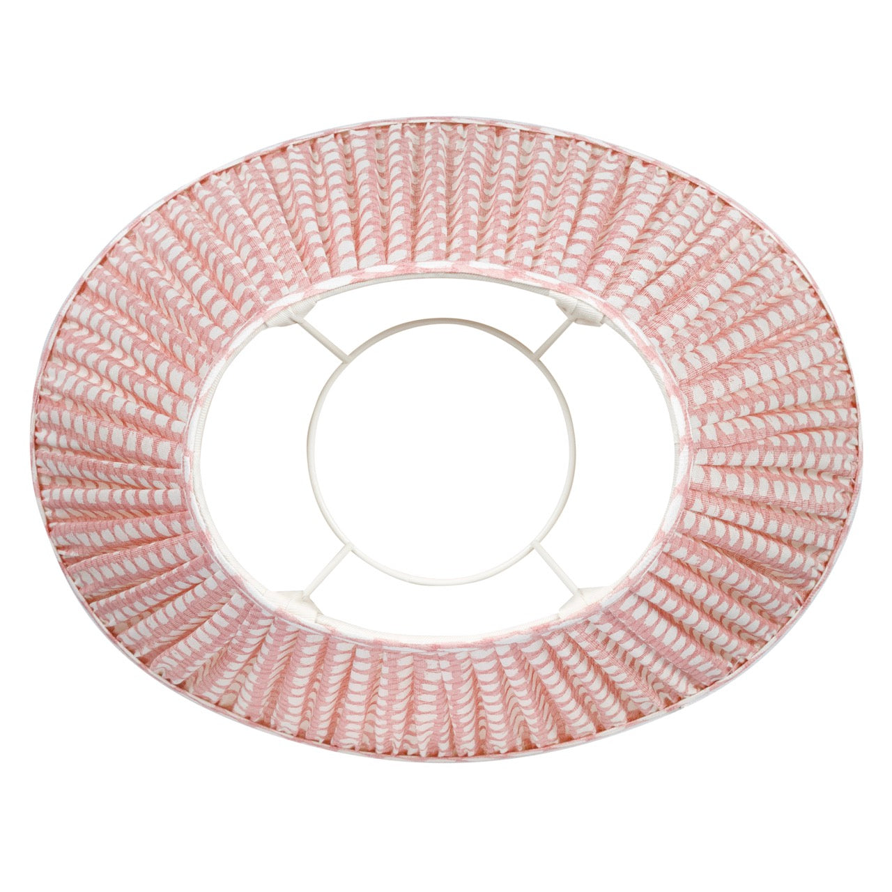 Abat-jour Fermoie en Osier Rose