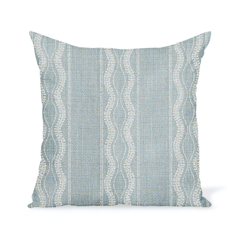 Coussin d'extérieur Peter Dunham Textiles Zanzibar en lagon