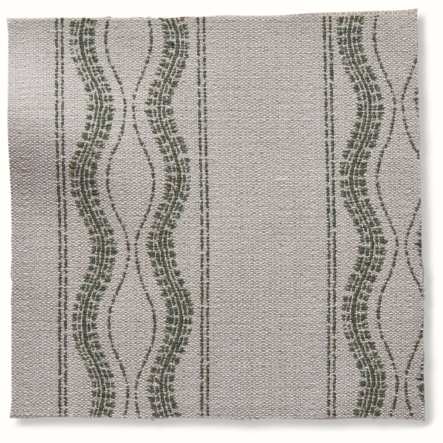 Pouf intérieur/extérieur en Peter Dunham Textiles Zanzibar Naturel/Mousse