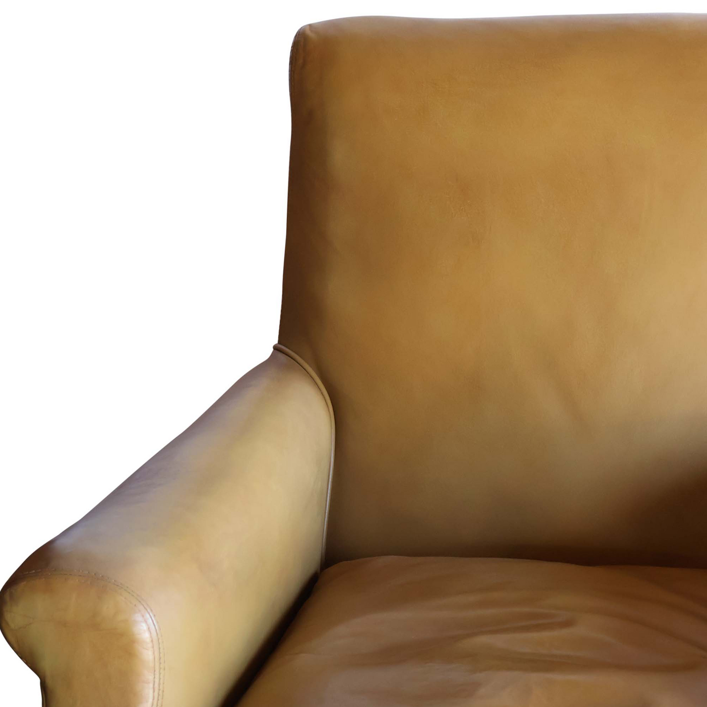 Paire de fauteuils en cuir du début du XXe siècle