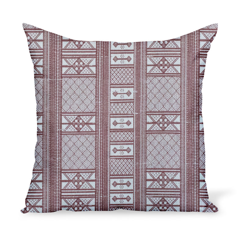 Coussin d'extérieur Masai rouge Peter Dunham Textiles