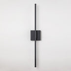 1-Light Black/ Gold/ Nickel Modern Long Linear Strip Wall Sconce Dimmable LED Bathroom Vanity Light