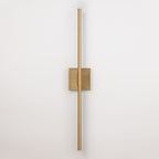 1-Light Black/ Gold/ Nickel Modern Long Linear Strip Wall Sconce Dimmable LED Bathroom Vanity Light