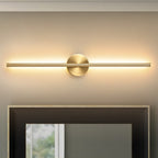 1-Light Black/ Gold/ Nickel Modern Long Linear Strip Wall Sconce Dimmable LED Bathroom Vanity Light
