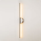 1-Light Black/ Gold/ Nickel Modern Long Linear Strip Wall Sconce Dimmable LED Bathroom Vanity Light