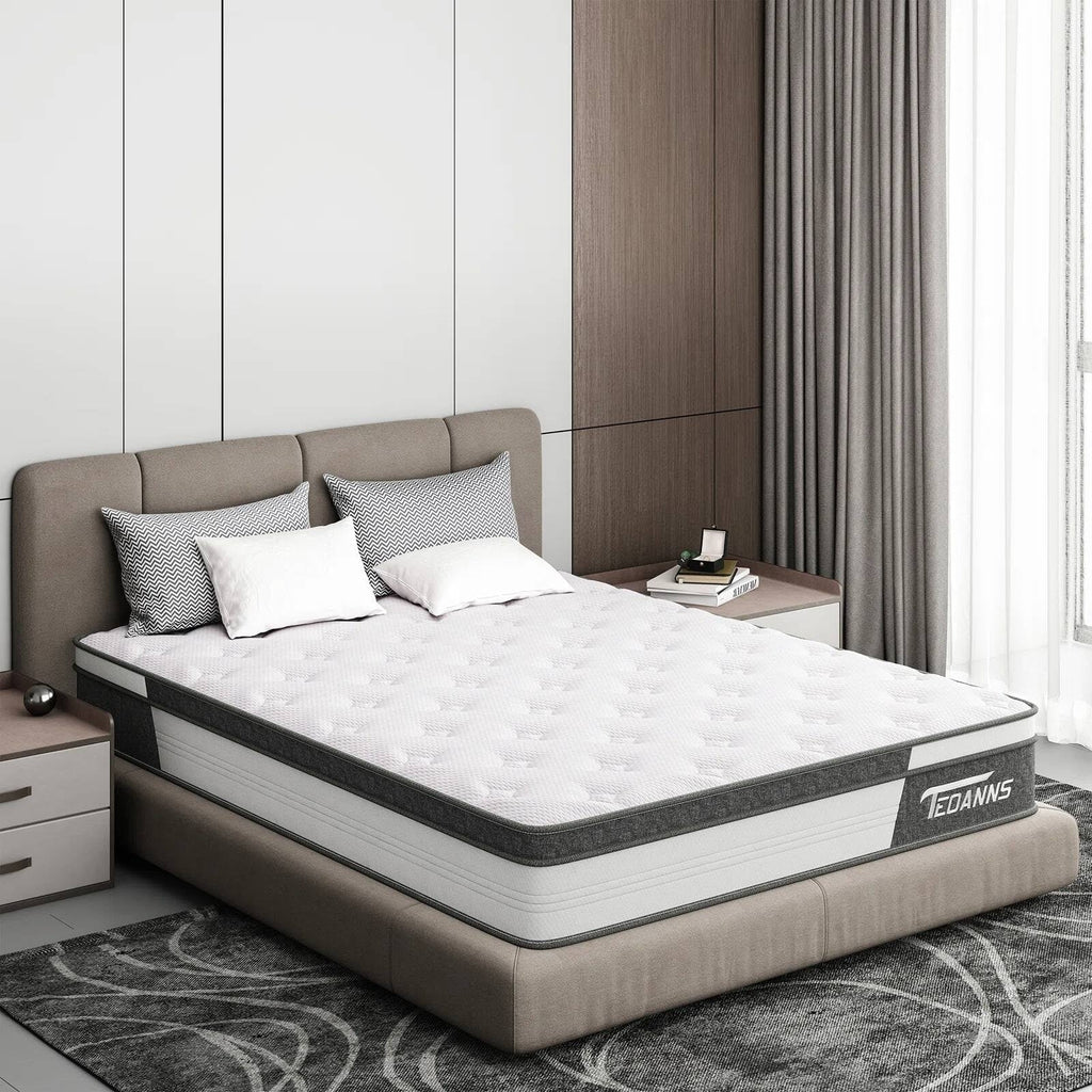 Matelas hybride en mousse à mémoire de forme et à ressorts de 10 pouces