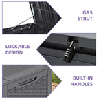 100 Gallon Outdoor Storage Waterproof Deck Box - N/A