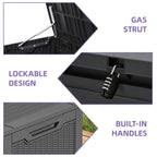 100 Gallon Outdoor Storage Waterproof Deck Box - N/A