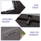 100 Gallon Outdoor Storage Waterproof Deck Box - N/A