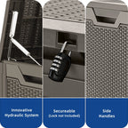 100 Gallon Outdoor Storage Waterproof Deck Box - N/A