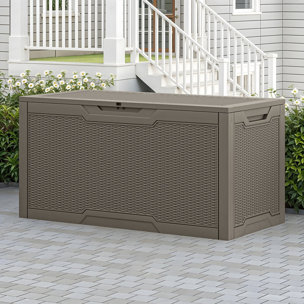 100 Gallon Outdoor Storage Waterproof Deck Box - N/A