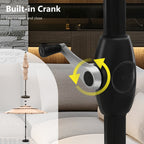 Parasol de terrasse inclinable à 3 niveaux de 10 pieds de MAISON ARTS, parasol d'extérieur à double ventilation avec lumières LED