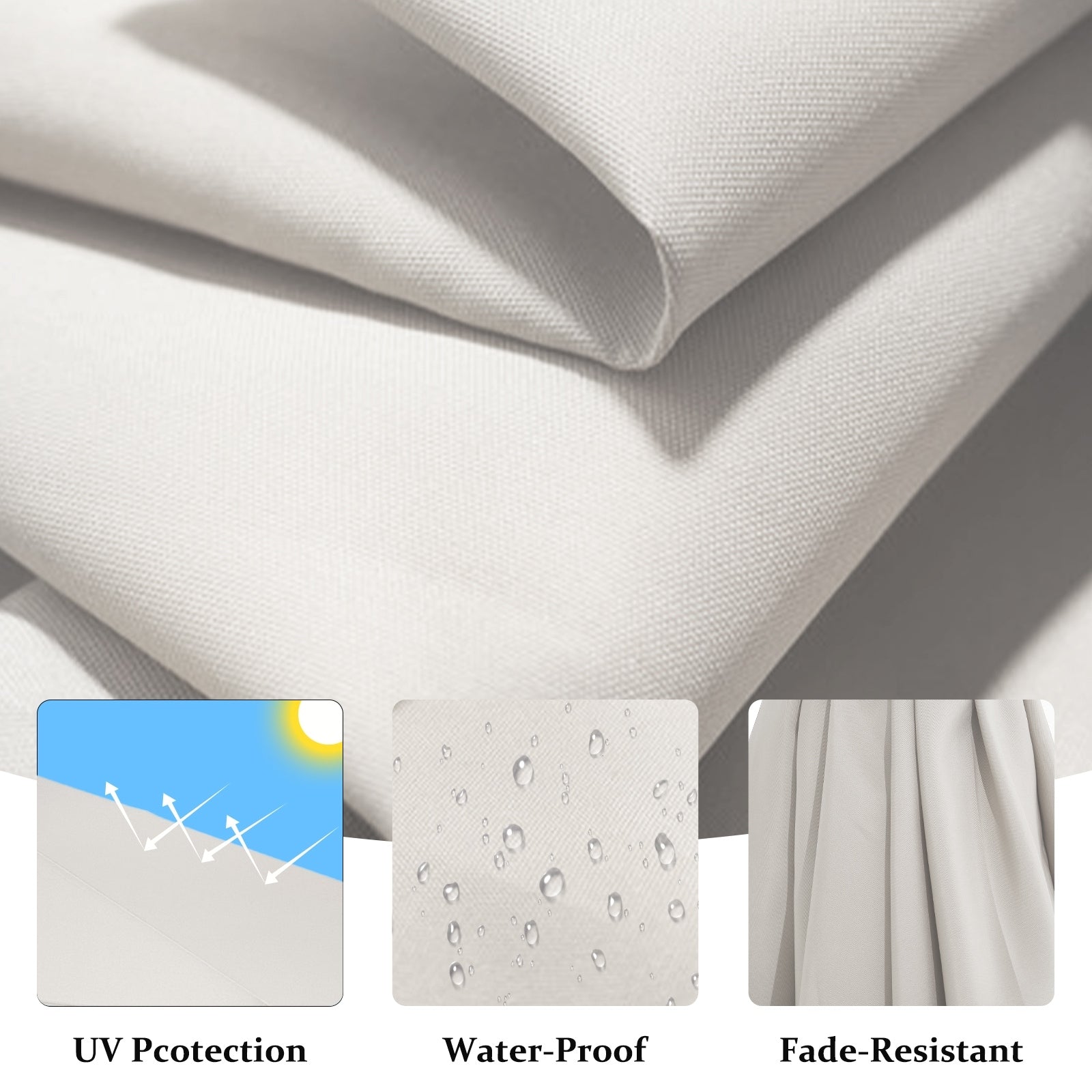 10ft Steel Crank Lift Hanging Offset Cantilever Umbrella