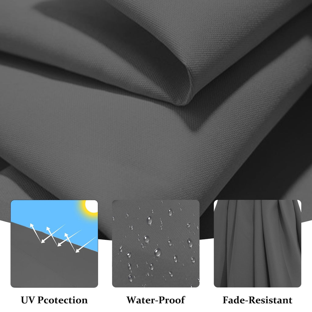 10ft Steel Crank Lift Hanging Offset Cantilever Umbrella