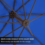 10ft Steel Crank Lift Hanging Offset Cantilever Umbrella