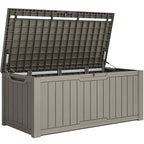 Coffre de pont verrouillable en résine résistant à l'eau de 120 à 260 gallons