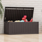 Coffre de pont verrouillable en résine résistant à l'eau de 120 à 260 gallons