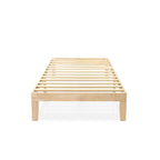 Cadre de lit plateforme classique en bois massif 12