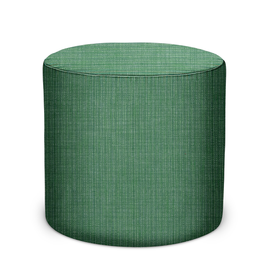 Pouf d'intérieur/extérieur en toile tissée couleur mousse de Peter Dunham Textiles