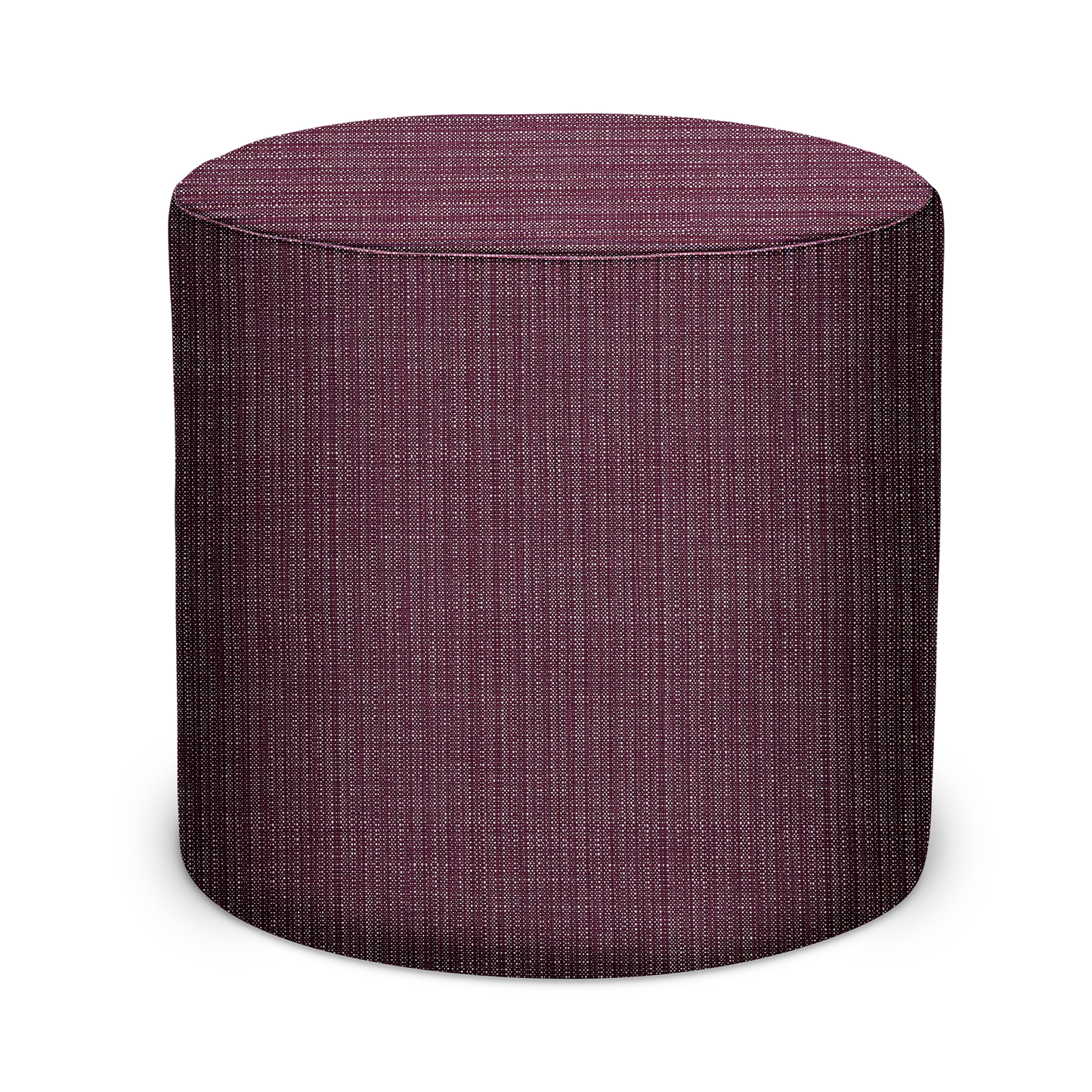 Pouf d'intérieur/extérieur en toile tissée Peter Dunham Textiles couleur prune