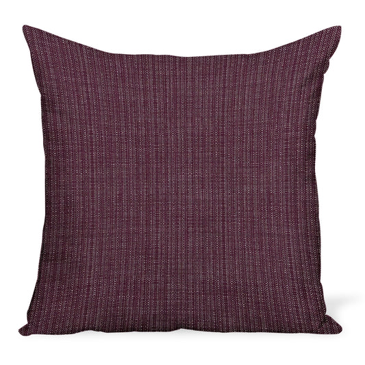 Coussin d'extérieur en toile tissée prune Peter Dunham Textiles