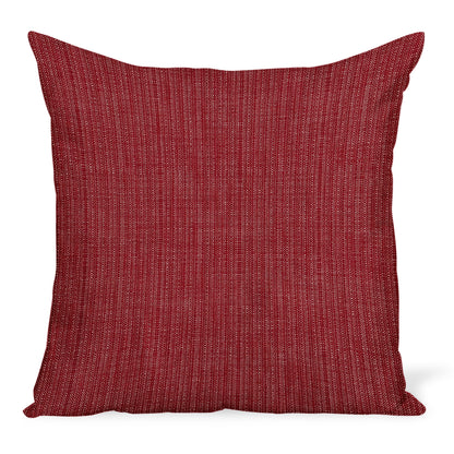Coussin d'extérieur en toile tissée rubis de Peter Dunham Textiles